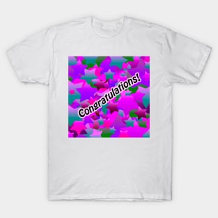 Congratulation Stars Purple T-Shirt